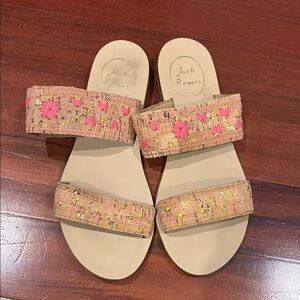 Jack Rogers Floral Sandals